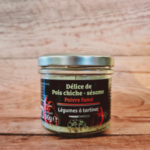 Délice de pois chiche - sésame et poivre fumé
