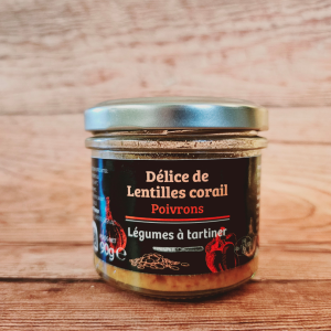 Délice de lentilles corail - poivrons